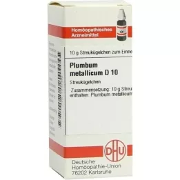 PLUMBUM METALLICUM D 10 palloa, 10 g