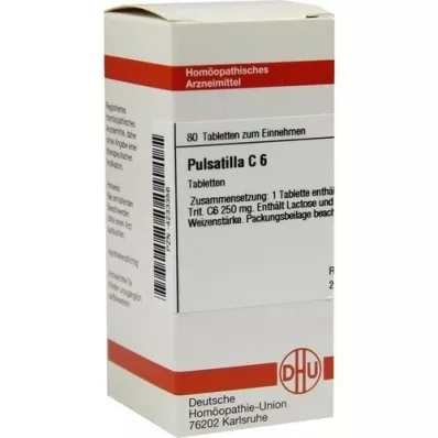 PULSATILLA C 6 tablettia, 80 kpl