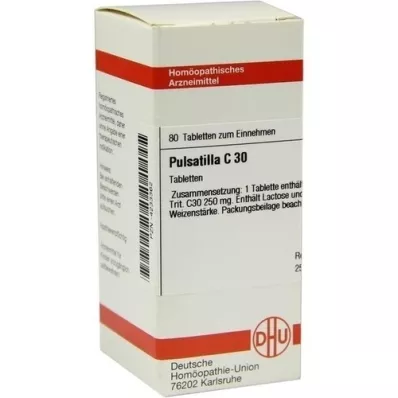PULSATILLA C 30 tablettia, 80 kpl