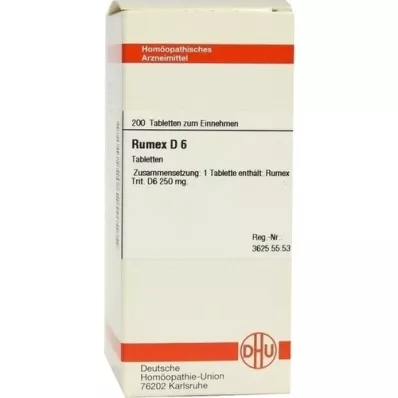RUMEX D 6 tablettia, 200 kpl