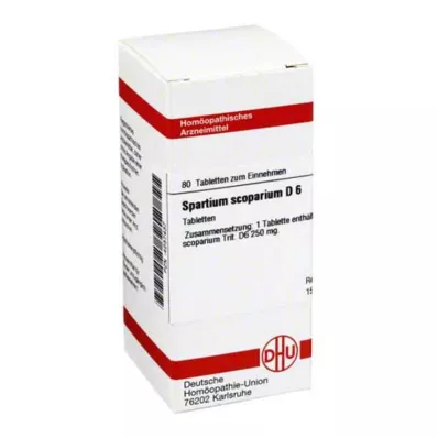 SPARTIUM SCOPARIUM D 6 tablettia, 80 kpl SPARTIUM SCOPARIUM D 6 tablettia, 80 kpl