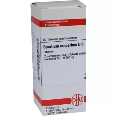 SPARTIUM SCOPARIUM D 6 tablettia, 80 kpl