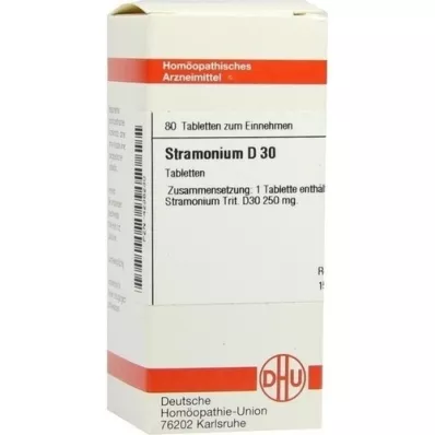 STRAMONIUM D 30 tablettia, 80 kpl