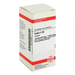 SULFUR C 30 tablettia, 80 kpl