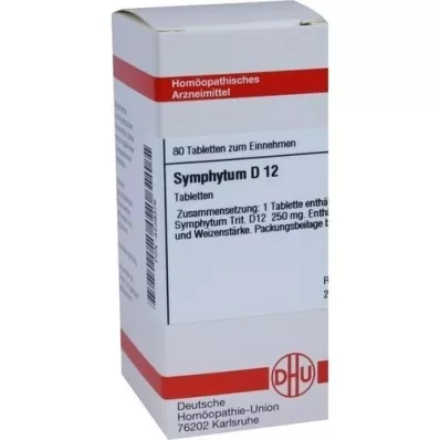 SYMPHYTUM D 12 tablettia, 80 kpl