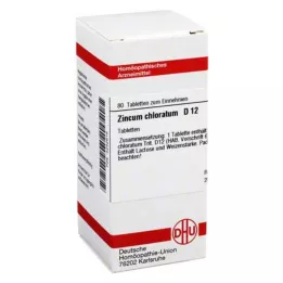 ZINCUM CHLORATUM D 12 tablettia, 80 kpl