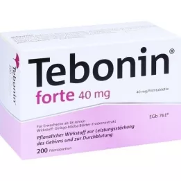 TEBONIN forte 40 mg kalvopäällysteiset tabletit, 200 kpl