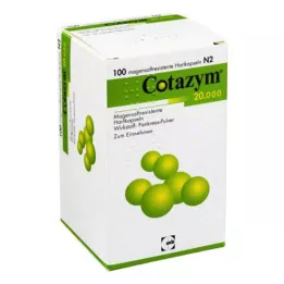 COTAZYM 20 000 tablettia suolistopäällysteisiä kapseleita, 100 kpl