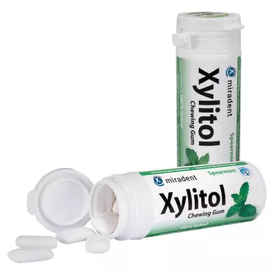 MIRADENT Ksylitolipurukumi Spearmint, 30 kpl