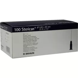 STERICAN Neulat 23 Gx3 1/5 0,6x80 mm, 100 kpl