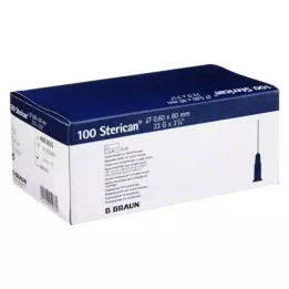 STERICAN Neulat 23 Gx3 1/5 0,6x80 mm, 100 kpl