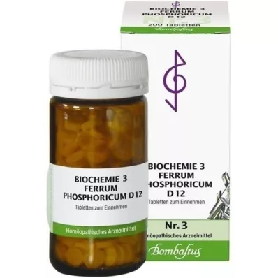BIOCHEMIE 3 Ferrum phosphoricum D 12 tablettia, 200 kpl