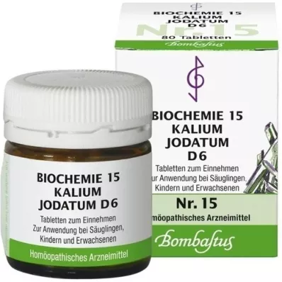 BIOCHEMIE 15 Kalium jodatum D 6 tablettia, 80 kpl