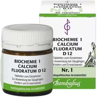BIOCHEMIE 1 Calcium fluoratum D 12 tablettia, 80 kpl