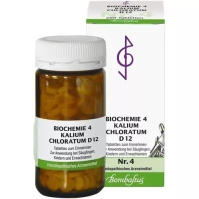 BIOCHEMIE 4 Kalium chloratum D 12 tablettia, 200 kpl