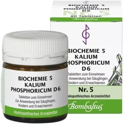BIOCHEMIE 5 Kalium phosphoricum D 6 tablettia, 80 kpl