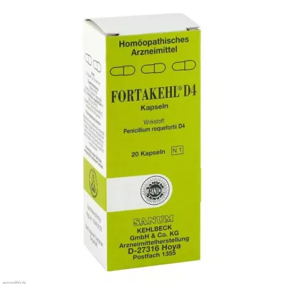 FORTAKEHL D 4 kapselia, 20 kapselia