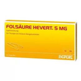 FOLSÄURE HEVERT 5 mg:n ampullit, 10 kpl