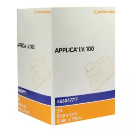 APPLICA I.V.100 kanyylin laastari ja imukykyinen tyyny, 50 kpl