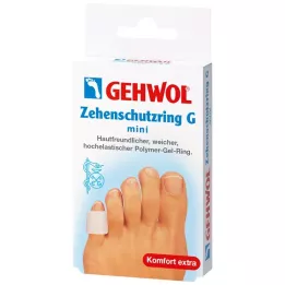 GEHWOL Polymeerigeelinen varvassuojarengas G mini, 2 kpl