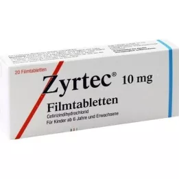 ZYRTEC Kalvopäällysteiset tabletit, 20 kpl