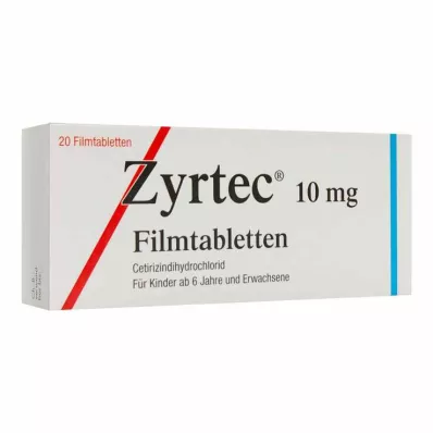 ZYRTEC Kalvopäällysteiset tabletit, 20 kpl