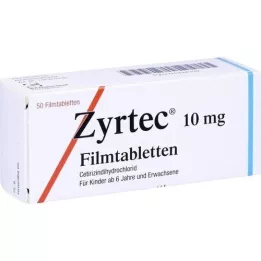 ZYRTEC Kalvopäällysteiset tabletit, 50 kpl