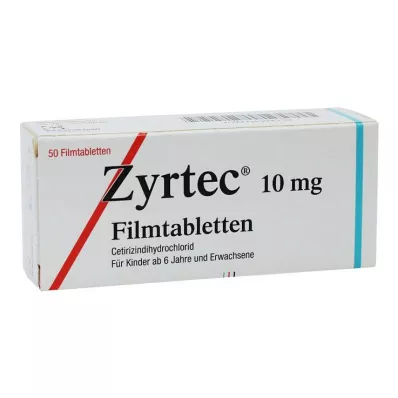 ZYRTEC Kalvopäällysteiset tabletit, 50 kpl