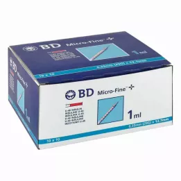 BD MICRO-FINE+ Insuliinipr.1 ml U40 12.7 mm, 100X1 ml