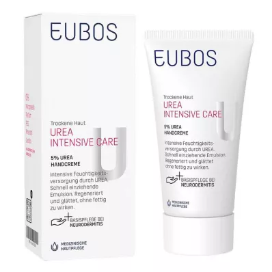 EUBOS TROCKENE Skin Urea 5% käsivoide, 75 ml