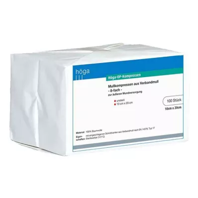 HÖGA-KOMPRESSEN OP 10x20 cm ei-steriili 8x, 100 kpl
