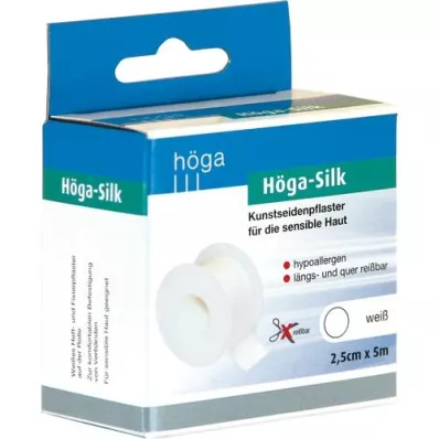 HÖGA-SILK Kipsi 2,5 cmx5 m, 1 kpl