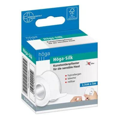HÖGA-SILK Kipsi 2,5 cmx5 m, 1 kpl HÖGA-SILK Kipsi 2,5 cmx5 m, 1 kpl
