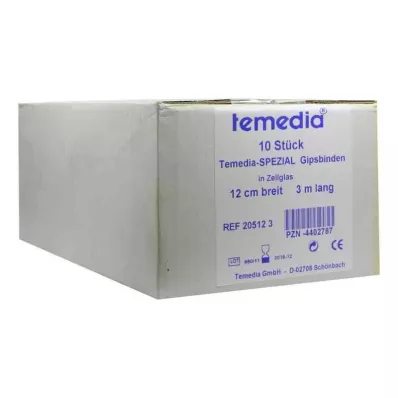 GIPSBINDE Temedia special 12 cmx3 m, 10 kpl GIPSBINDE Temedia special 12 cmx3 m, 10 kpl