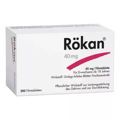 RÖKAN 40 mg kalvopäällysteiset tabletit, 200 kpl