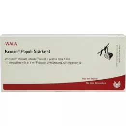 ISCUCIN populi Vahvuus G Ampullit, 10X1 ml