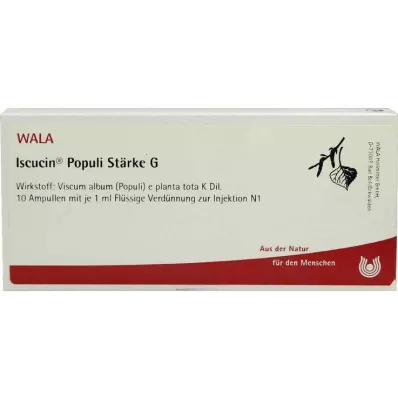 ISCUCIN populi Vahvuus G Ampullit, 10X1 ml