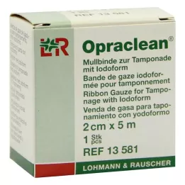 OPRACLEAN Jodoformia sisältävä sideharsoside tamponia varten 2 cm x 5 m, 1 kpl