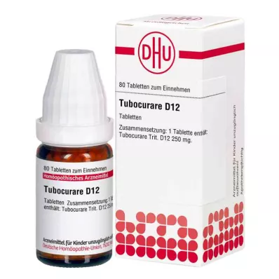 TUBOCURARE D 12 tablettia, 80 kpl