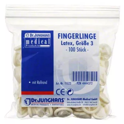 FINGERLING OP Lateksi kokoa 3 rullattuna, 100 kpl FINGERLING OP Lateksi kokoa 3 rullattuna, 100 kpl