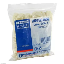 FINGERLING OP Lateksi kokoa 5 rullattuna, 100 kpl