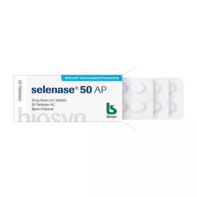 SELENASE 50 AP tablettia, 20 kpl SELENASE 50 AP tablettia, 20 kpl