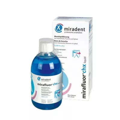 MIRADENT Suun huuhteluvesi mirafluor CHX 0,06%, 500 ml MIRADENT Suun huuhteluvesi mirafluor CHX 0,06%, 500 ml