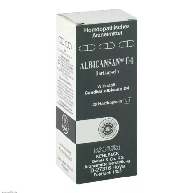 ALBICANSAN D 4 kapselia, 20 kapselia ALBICANSAN D 4 kapselia, 20 kapselia