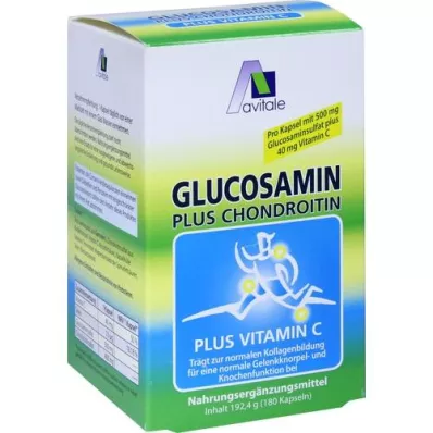 GLUCOSAMIN 500 mg + kondroitiini 400 mg kapselit, 180 kpl