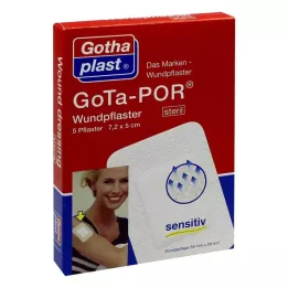 GOTA-POR Haavalaastari 5x7,2 cm steriili, 5 kpl