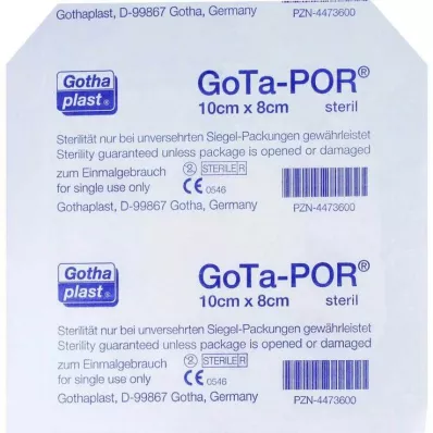 GOTA-POR Haavalaastari steriili 80x100 mm, 1 kpl