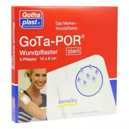 GOTA-POR Haavakipsi steriili 80x100 mm, 5 kpl