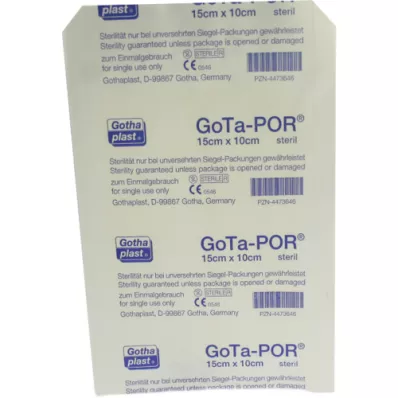 GOTA-POR Haavalaastari steriili 100x150 mm, 1 kpl