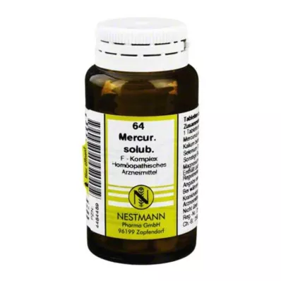 MERCURIUS SOLUBILIS F Complex No.64 tabletit, 120 kpl MERCURIUS SOLUBILIS F Complex No.64 tabletit, 120 kpl